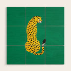 The Stare: Golden Cheetah Edition Wood Wall Art Gallery Image 1