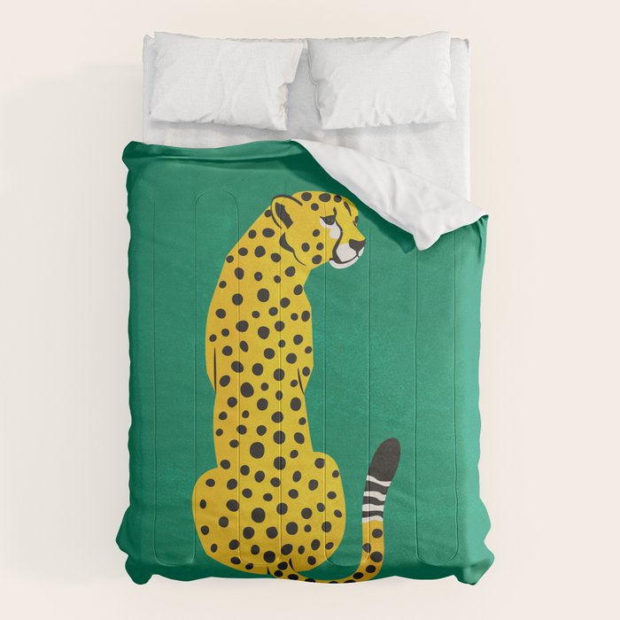 The Stare: Golden Cheetah Edition Comforter Gallery Image 1