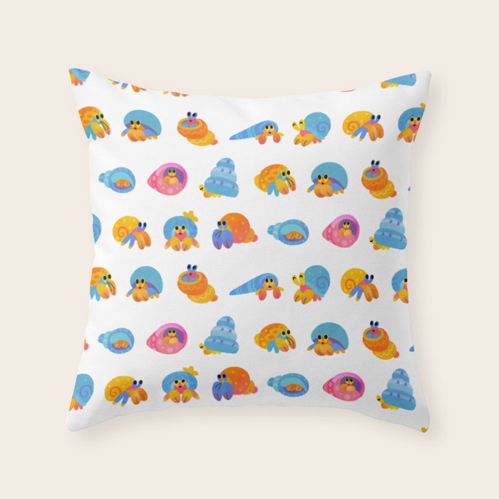 Hermit Crab Throw Pillow Gallery Image 6