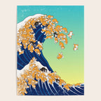 Shiba Inu in Great Wave Poster Gallery Image 4