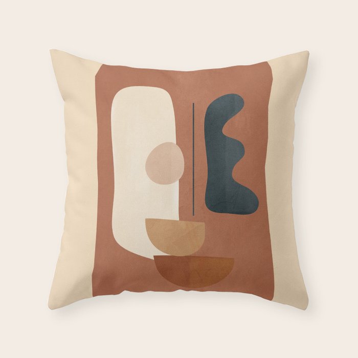 Shape Curve 30 Throw Pillow Gallery Image 1