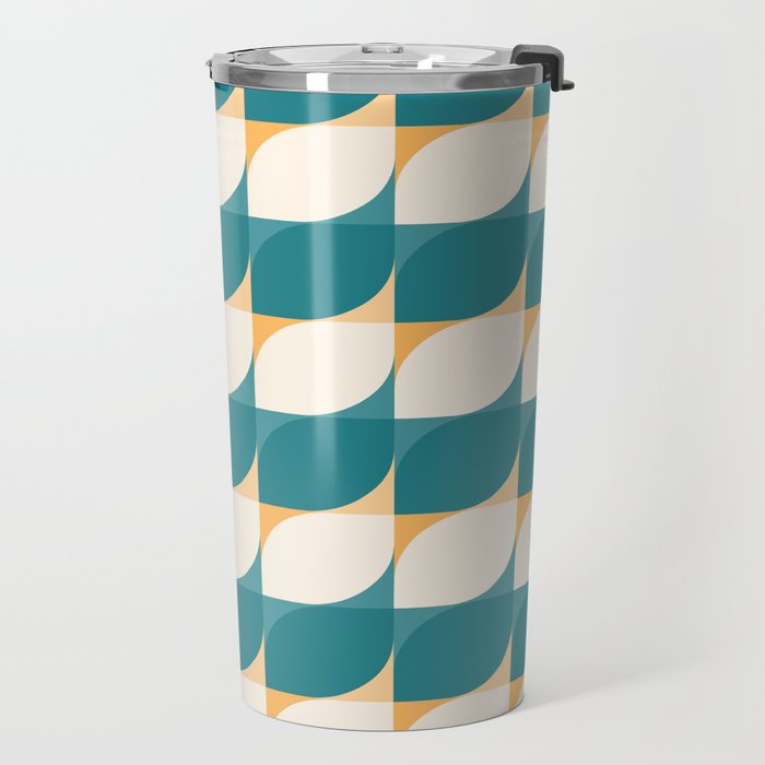 Almond Shapes Pattern IV Travel Mug Gallery Image 2