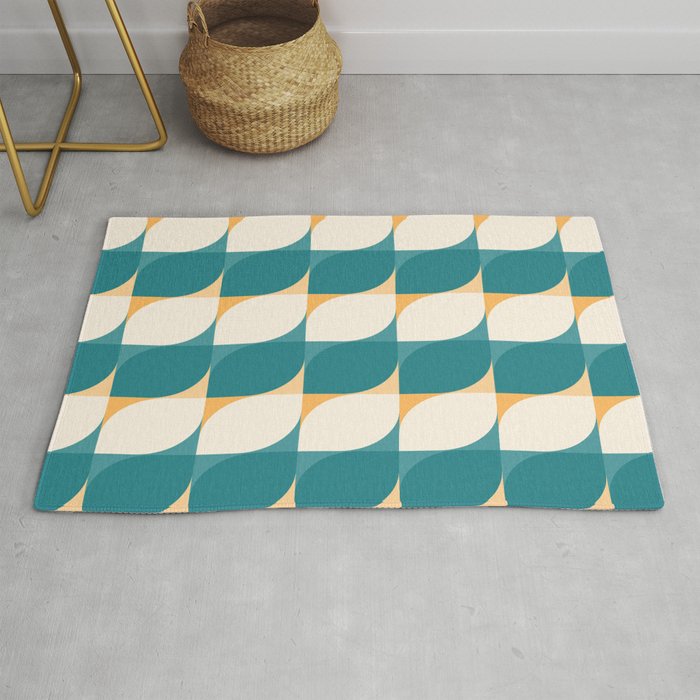 Almond Shapes Pattern IV Rug Gallery Image 1