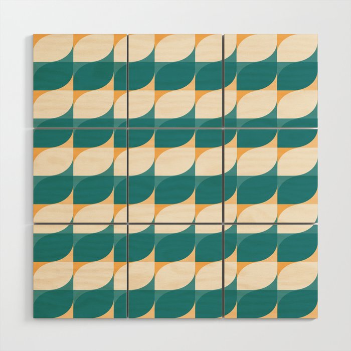 Almond Shapes Pattern IV Wood Wall Art Gallery Image 1