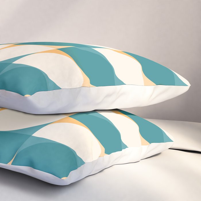 Almond Shapes Pattern IV Pillow Sham Gallery Image 3