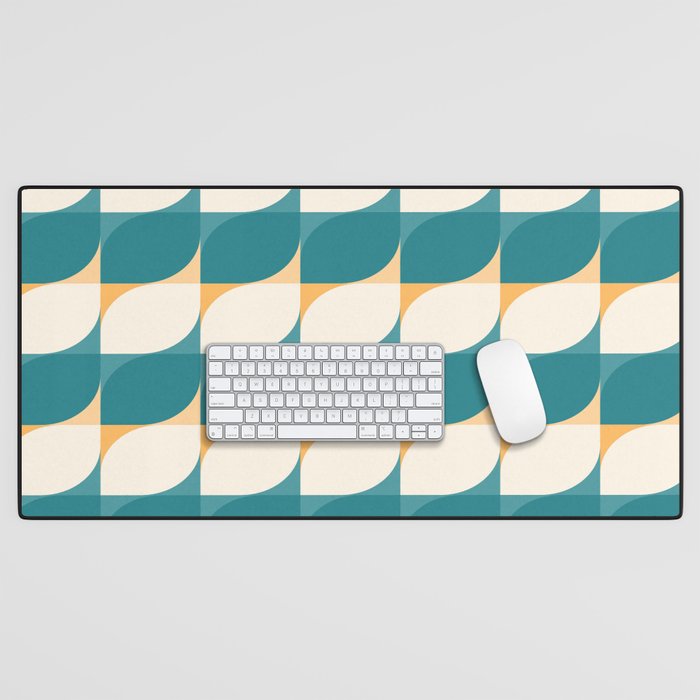 Almond Shapes Pattern IV Desk Mat Gallery Image 1