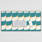 Almond Shapes Pattern IV Desk Mat Gallery Image 1