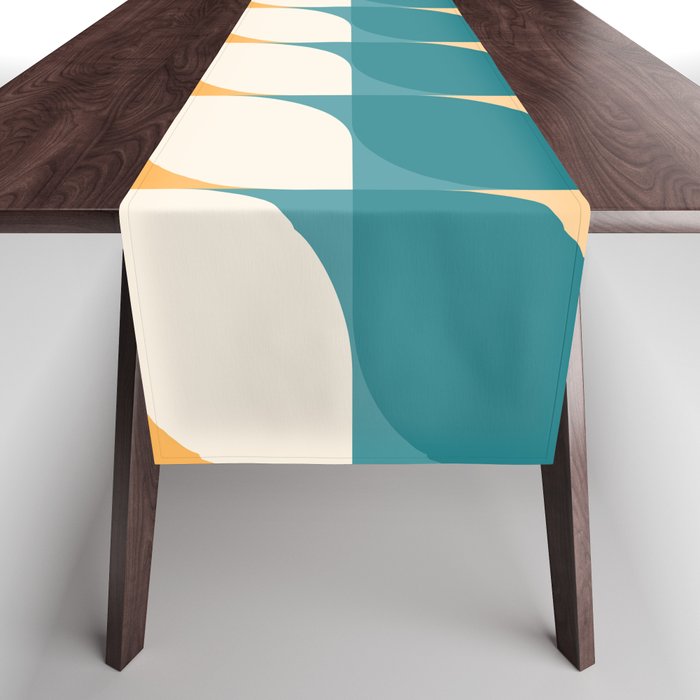 Almond Shapes Pattern IV Table Runner Gallery Image 1
