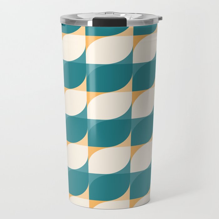 Almond Shapes Pattern IV Travel Mug Gallery Image 1