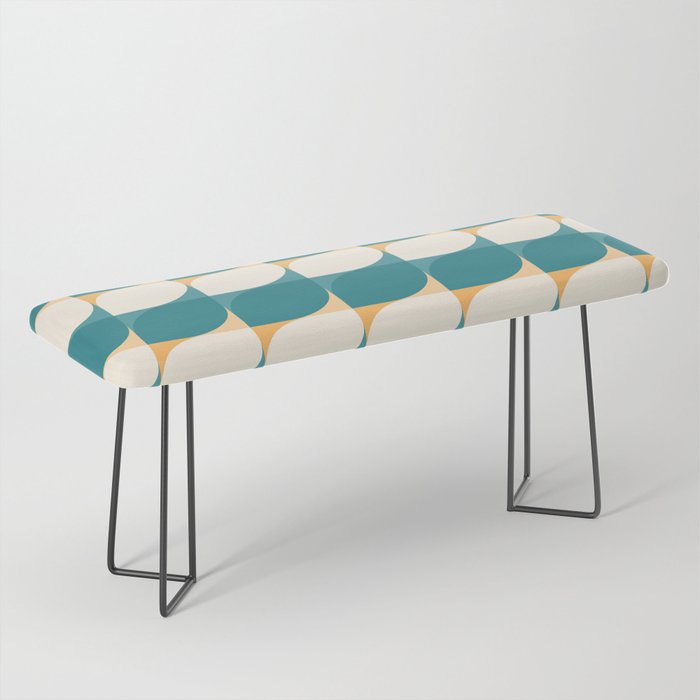 Almond Shapes Pattern IV Bench Gallery Image 1