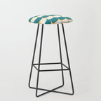 Almond Shapes Pattern IV Stool Gallery Image 1