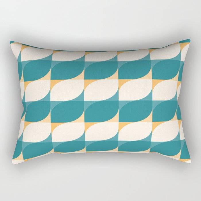 Almond Shapes Pattern IV Rectangular Pillow Gallery Image 1