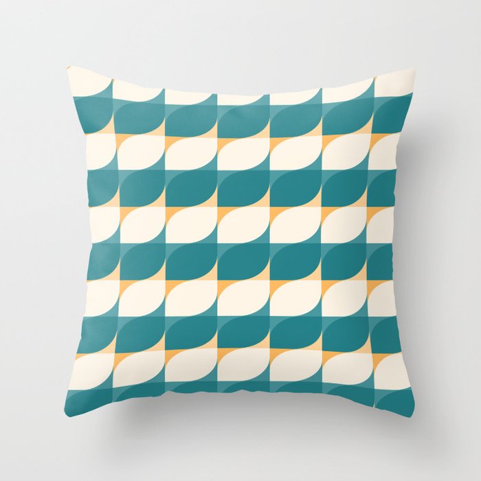 Almond Shapes Pattern IV Throw Pillow Gallery Image 6