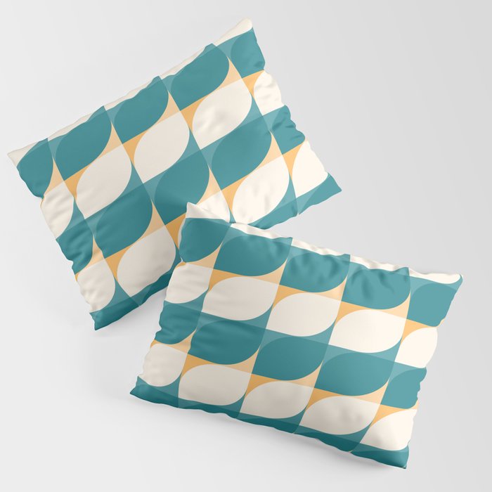 Almond Shapes Pattern IV Pillow Sham Gallery Image 1