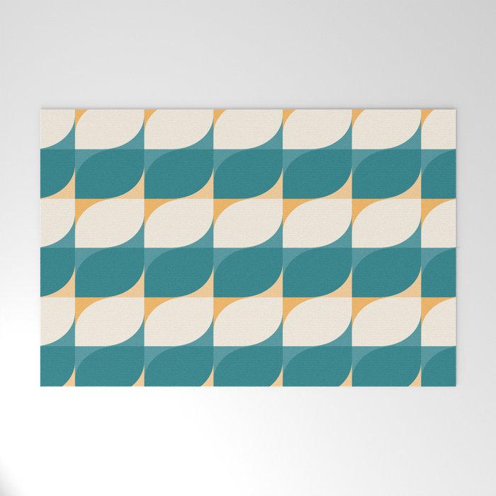 Almond Shapes Pattern IV Welcome Mat Gallery Image 1