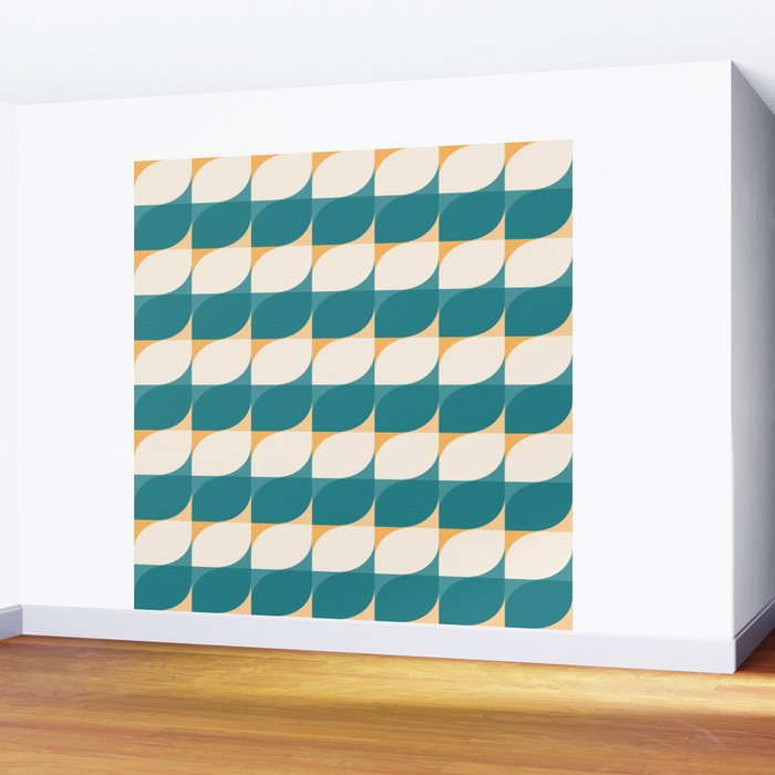 Almond Shapes Pattern IV Wall Mural Gallery Image 2