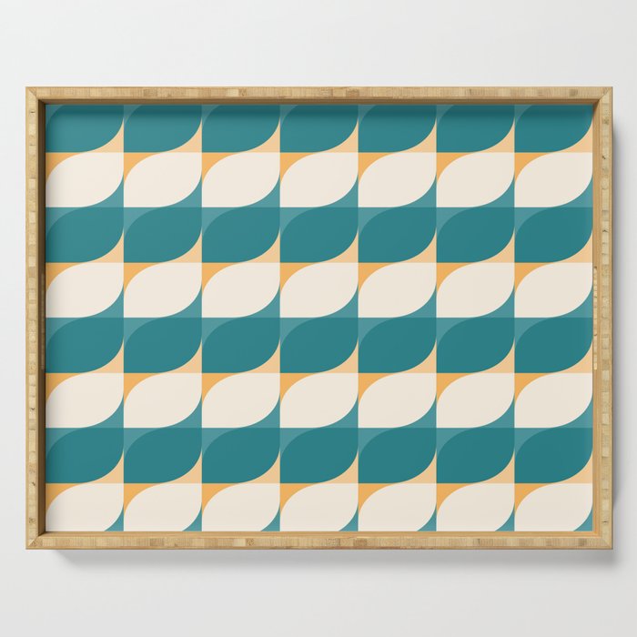 Almond Shapes Pattern IV Serving Tray Gallery Image 1