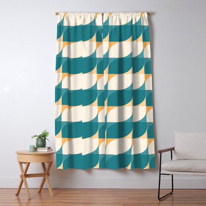 Almond Shapes Pattern IV Window Curtain Gallery Image 5