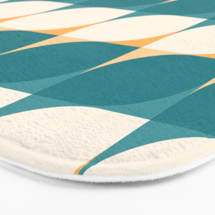Almond Shapes Pattern IV Bath Mat Gallery Image 3