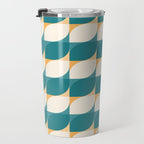 Almond Shapes Pattern IV Travel Mug Gallery Image 3