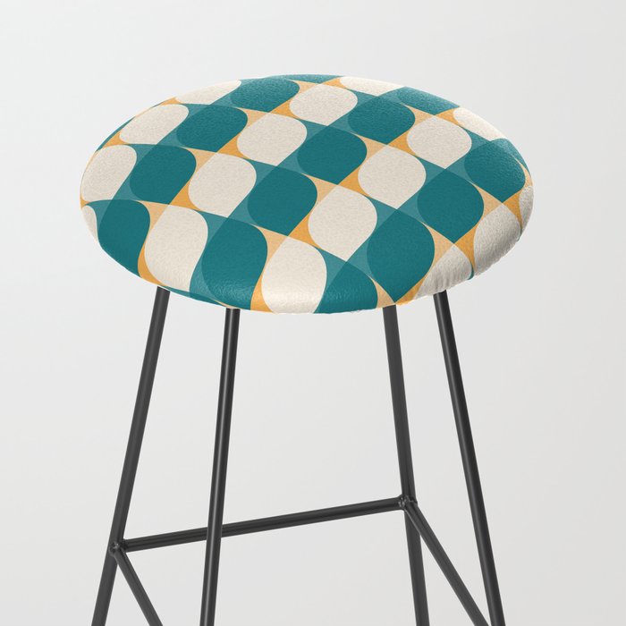 Almond Shapes Pattern IV Stool Gallery Image 2