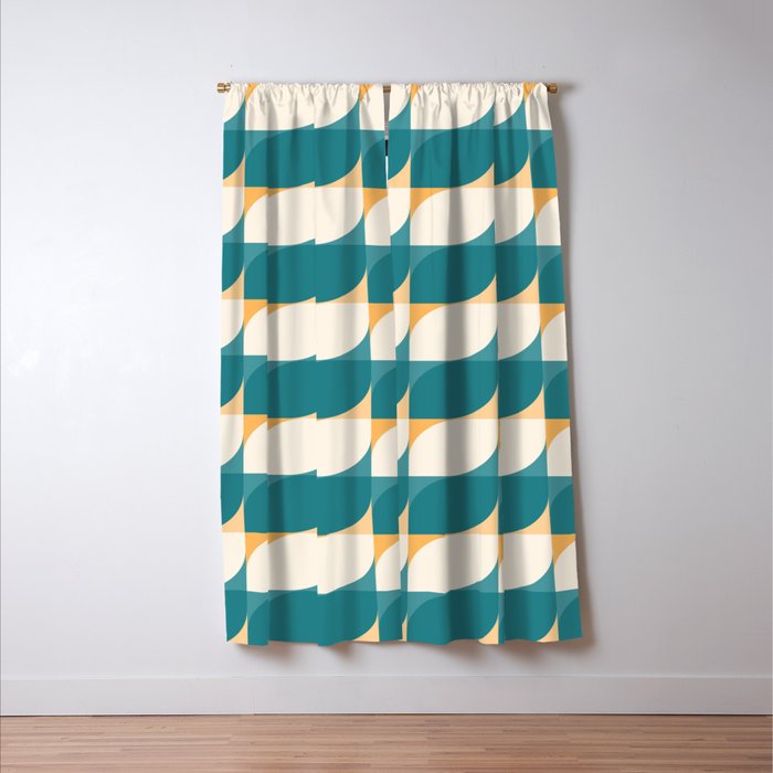 Almond Shapes Pattern IV Window Curtain Gallery Image 3