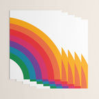 Retro Bright Rainbow - Right Side Wrapping Paper Gallery Image 3