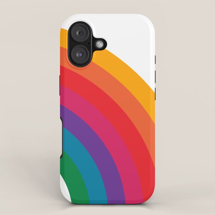 Retro Bright Rainbow - Right Side iPhone Case Gallery Image 1