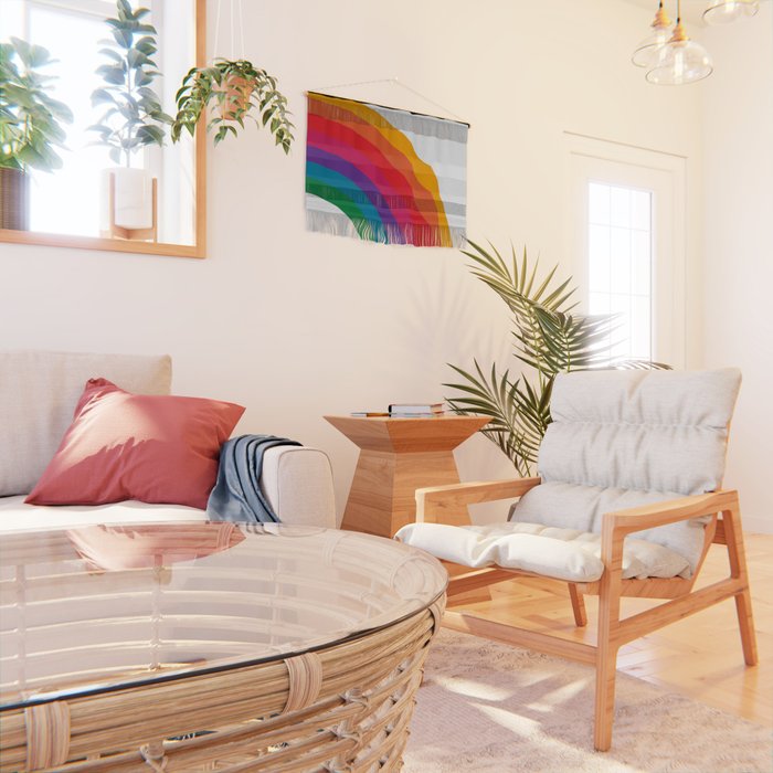Retro Bright Rainbow - Right Side Wall Hanging Gallery Image 2