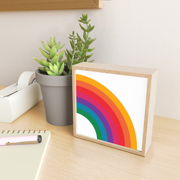 Retro Bright Rainbow - Right Side Mini Art Print Gallery Image 2