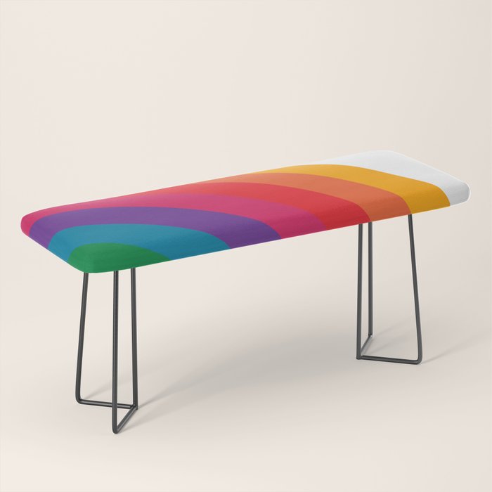 Retro Bright Rainbow - Right Side Bench Gallery Image 1