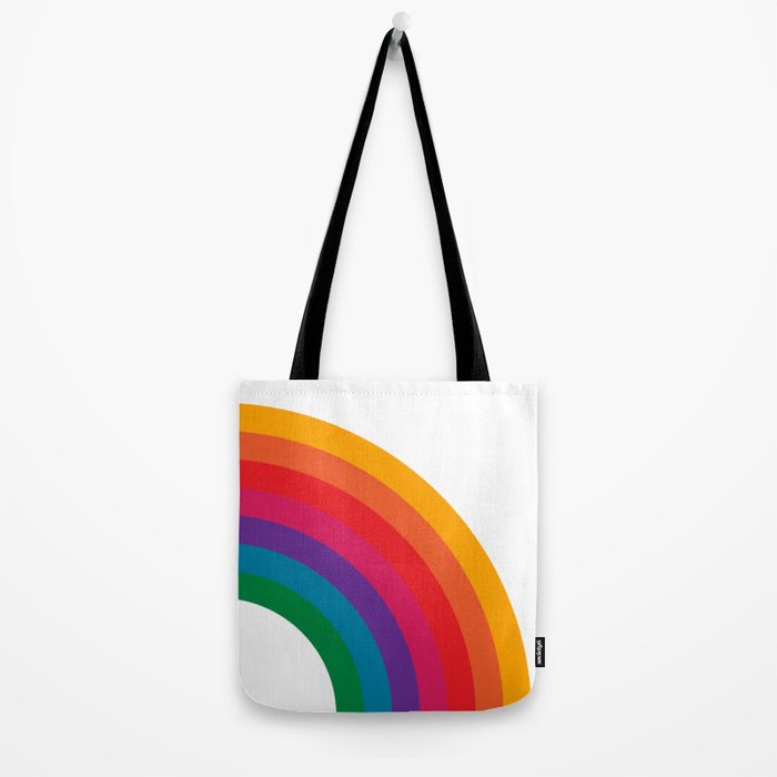 Retro Bright Rainbow - Right Side Tote Bag Gallery Image 2