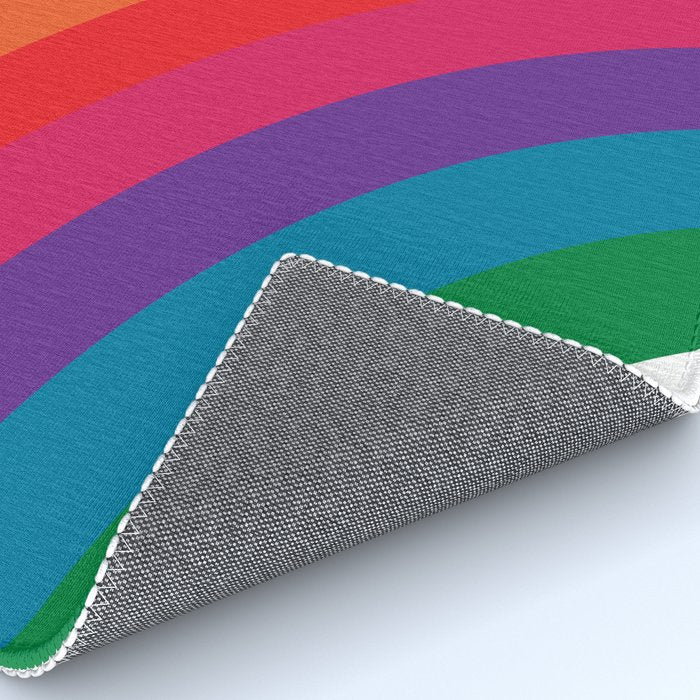Retro Bright Rainbow - Right Side Rug Gallery Image 4