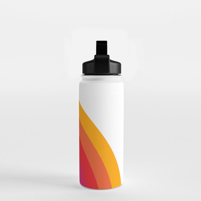 Retro Bright Rainbow - Right Side Water Bottle Gallery Image 2