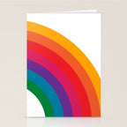 Retro Bright Rainbow - Right Side Stationery Card Gallery Image 2