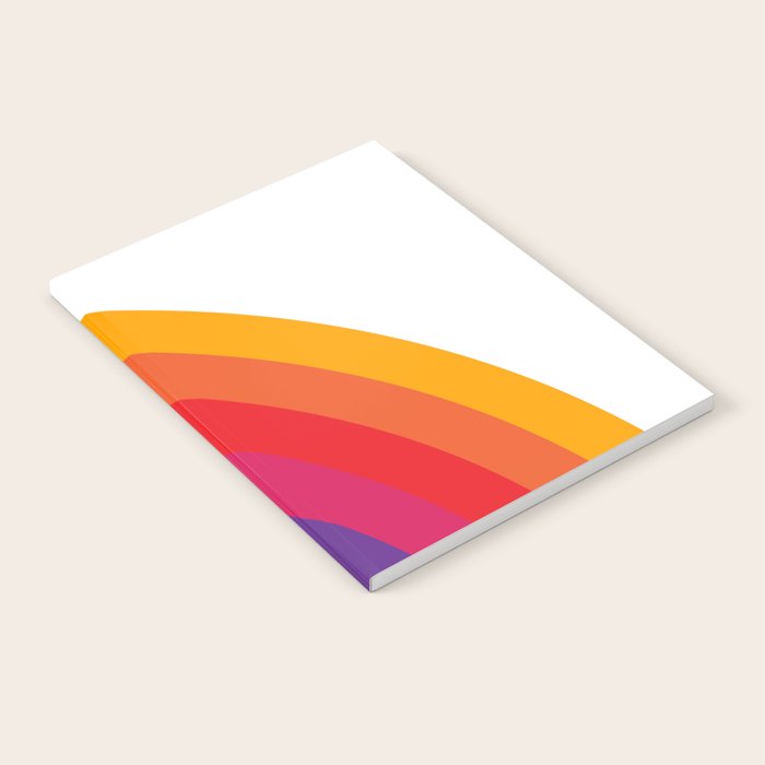 Retro Bright Rainbow - Right Side Notebook Gallery Image 2