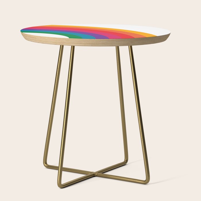 Retro Bright Rainbow - Right Side Side Table Gallery Image 1