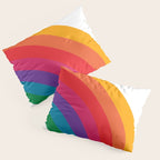 Retro Bright Rainbow - Right Side Pillow Sham Gallery Image 3