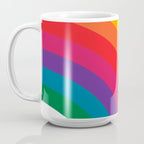 Retro Bright Rainbow - Right Side Coffee Mug Gallery Image 3