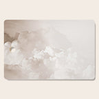 COTTON CANDY CLOUDS BEIGE by Monika Strigel Cutting Board Gallery Image 1
