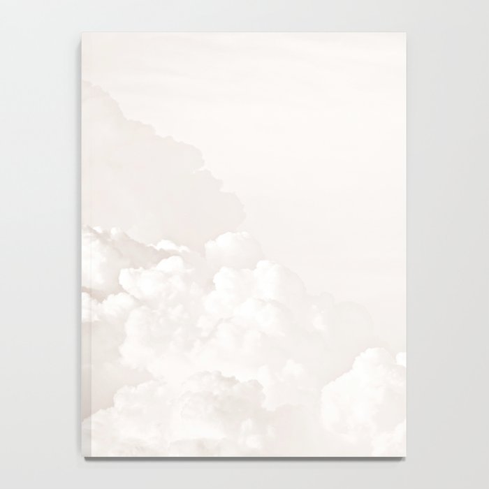 COTTON CANDY CLOUDS BEIGE by Monika Strigel Notebook Gallery Image 4