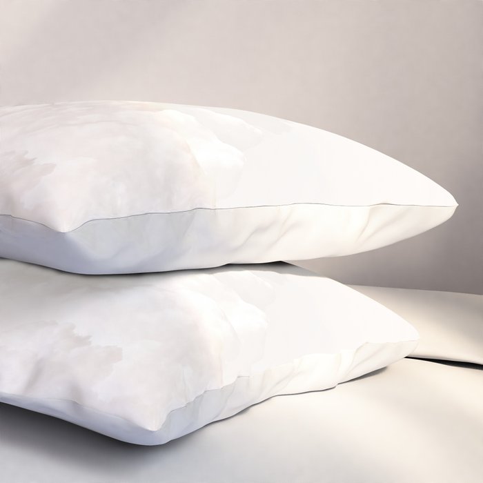 COTTON CANDY CLOUDS BEIGE by Monika Strigel Pillow Sham Gallery Image 3
