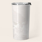 COTTON CANDY CLOUDS BEIGE by Monika Strigel Travel Mug Gallery Image 2