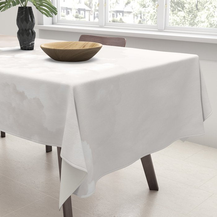 COTTON CANDY CLOUDS BEIGE by Monika Strigel Tablecloth Gallery Image 3