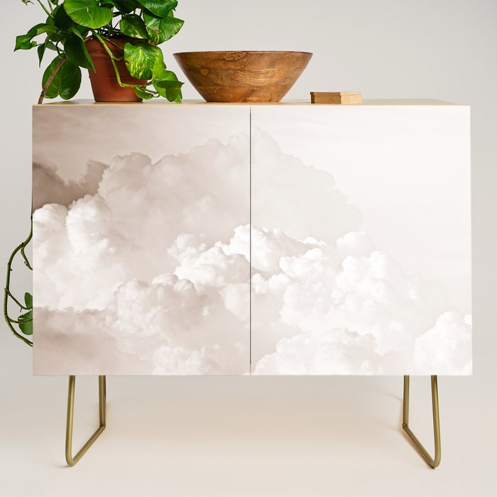 COTTON CANDY CLOUDS BEIGE by Monika Strigel Credenza Gallery Image 1