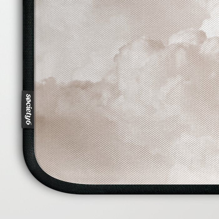 COTTON CANDY CLOUDS BEIGE by Monika Strigel Laptop Sleeve Gallery Image 3