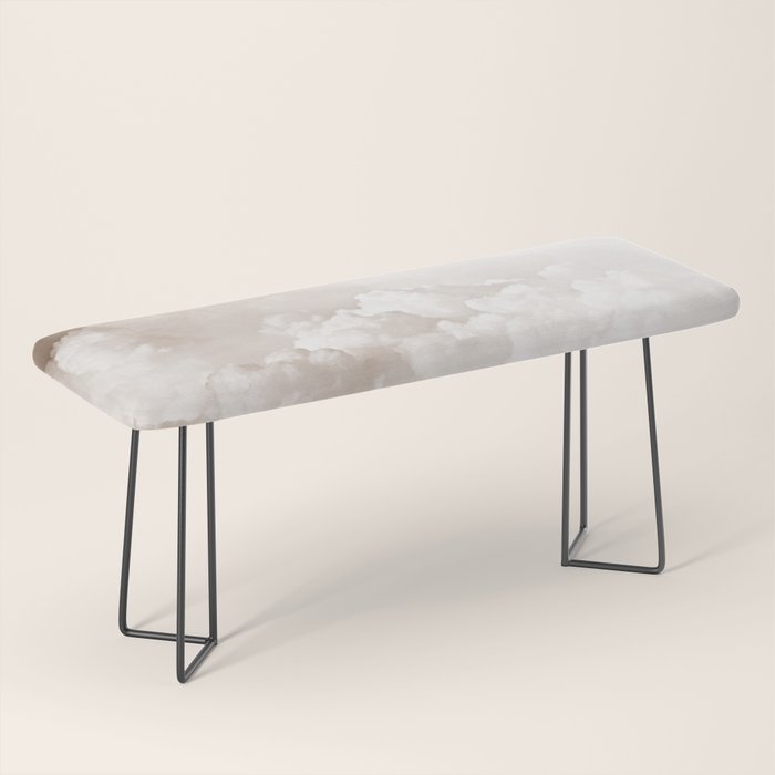 COTTON CANDY CLOUDS BEIGE by Monika Strigel Bench Gallery Image 1