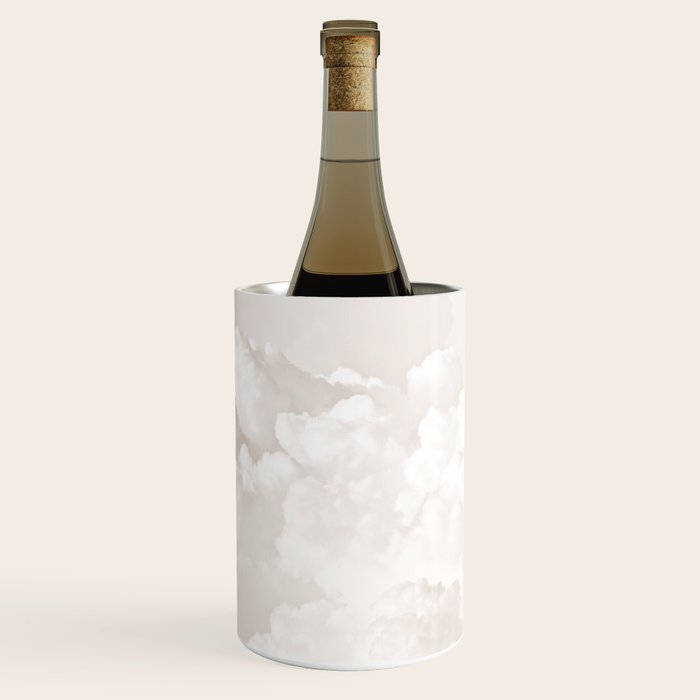 COTTON CANDY CLOUDS BEIGE by Monika Strigel Wine Chiller Gallery Image 3