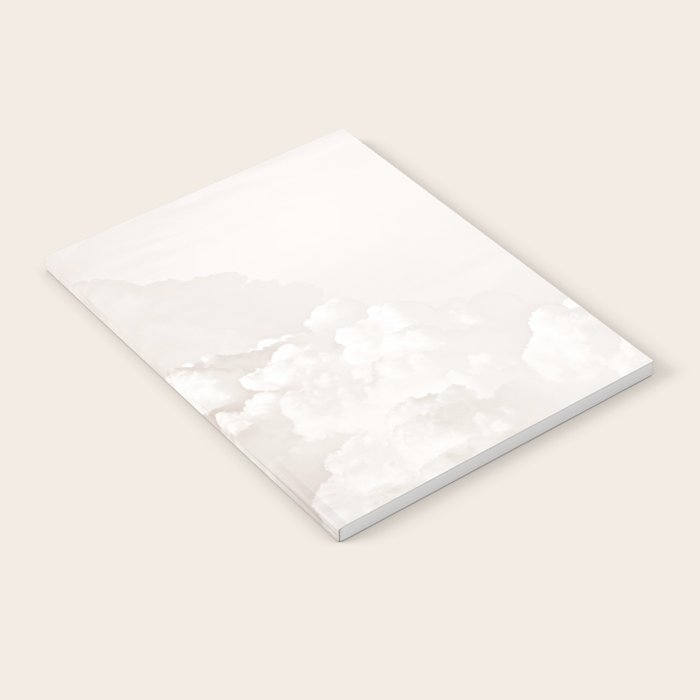 COTTON CANDY CLOUDS BEIGE by Monika Strigel Notebook Gallery Image 1
