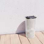COTTON CANDY CLOUDS BEIGE by Monika Strigel Travel Mug Gallery Image 4
